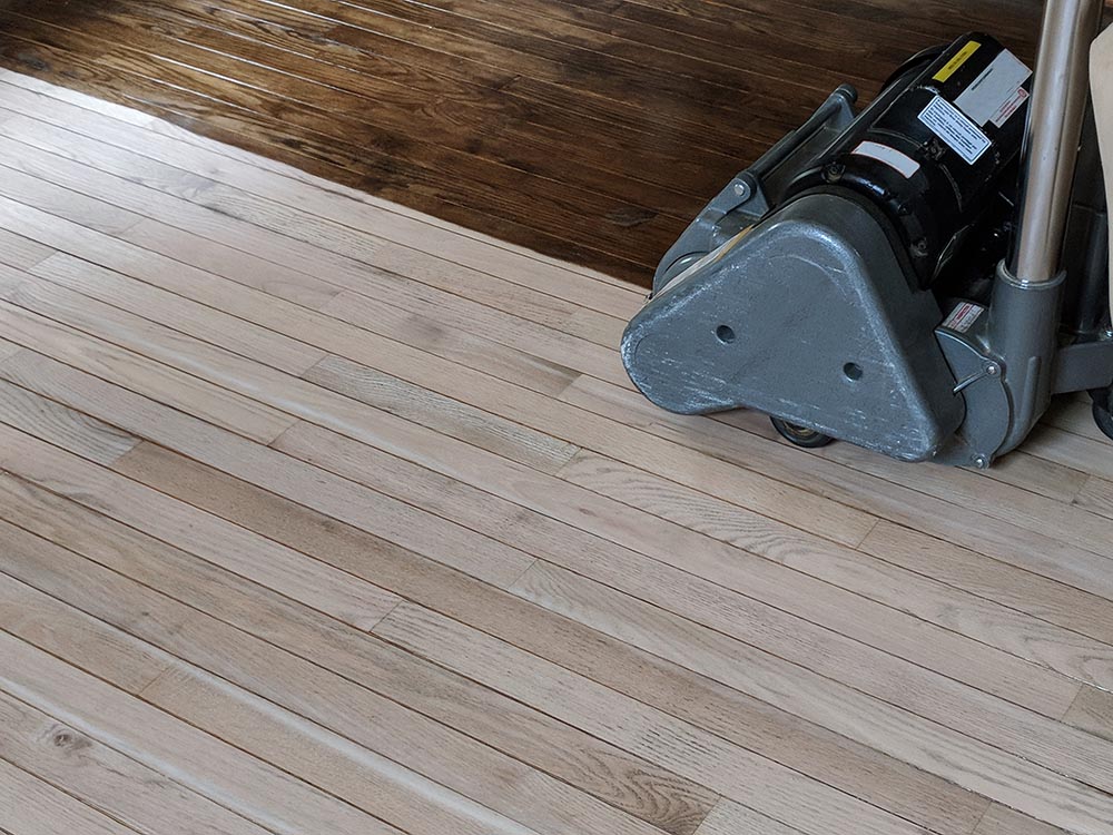 refinishing hardwood floor