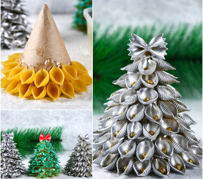3D Pasta Christmas Trees