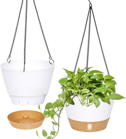 2 Pack Hanging Planters Set
