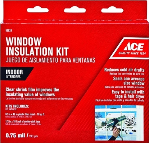 Ace Window Insulation Kit Shrink Film Kit Crystal Clear