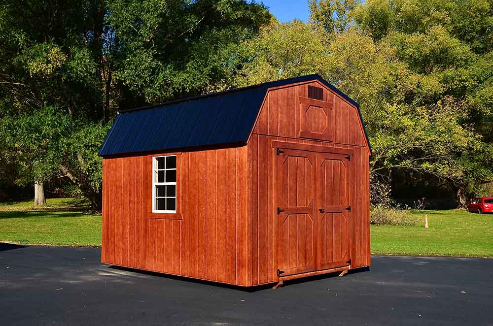 American style wooded barn shed