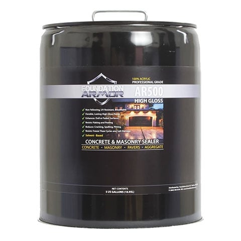 Armor AR500 High Gloss Solvent Based Acrylic Concrete Sealer