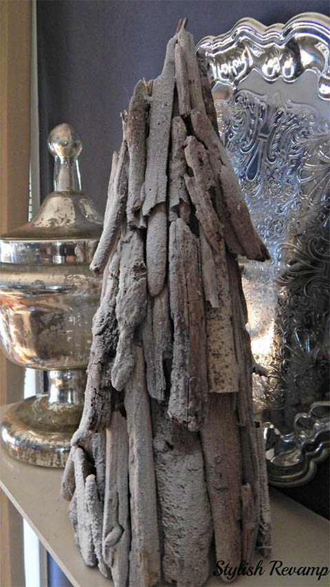Conical Driftwood Christmas Tree