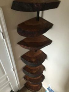 DIY oak tree bookshelf