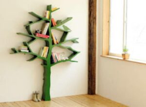 DIY tree bookshelf