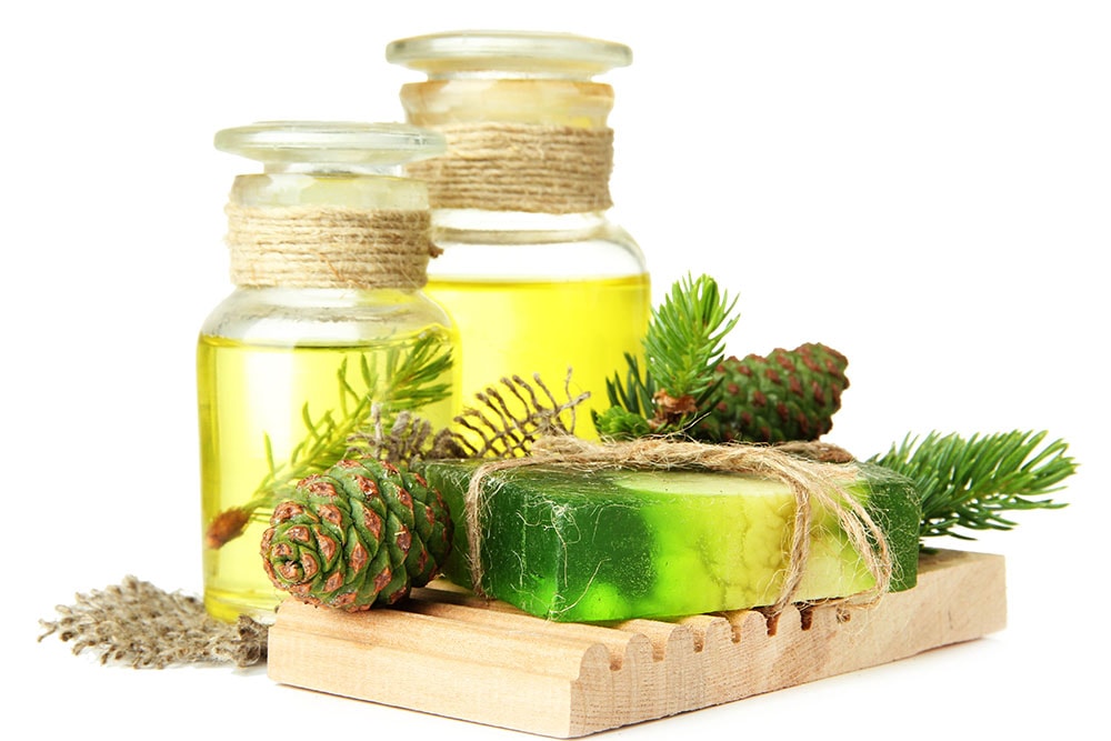 Hand-made pine soap