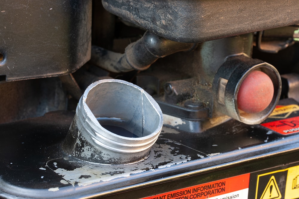 lawn mower gas tank