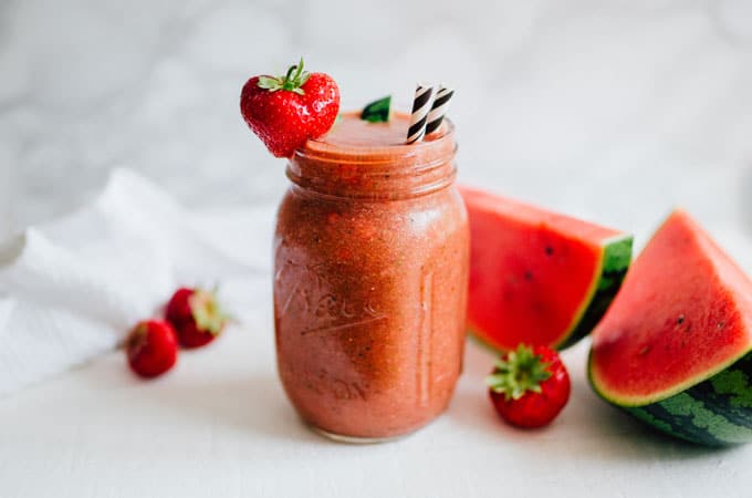 Watermelon Rind Smoothie- live eat learn