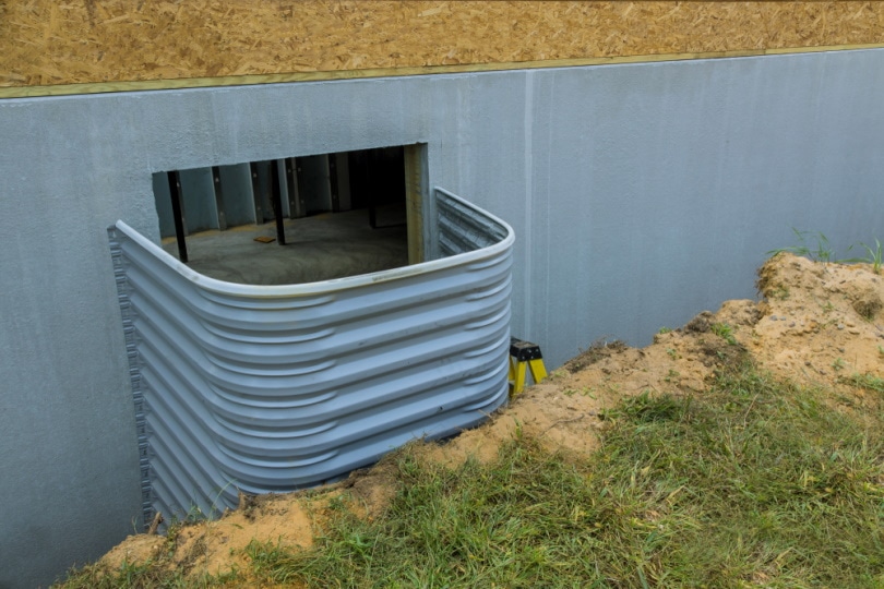 house basement with window well
