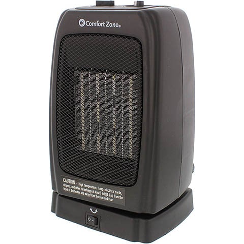 Comfort Zone CZ448 Oscillating Portable Ceramic Space Heater