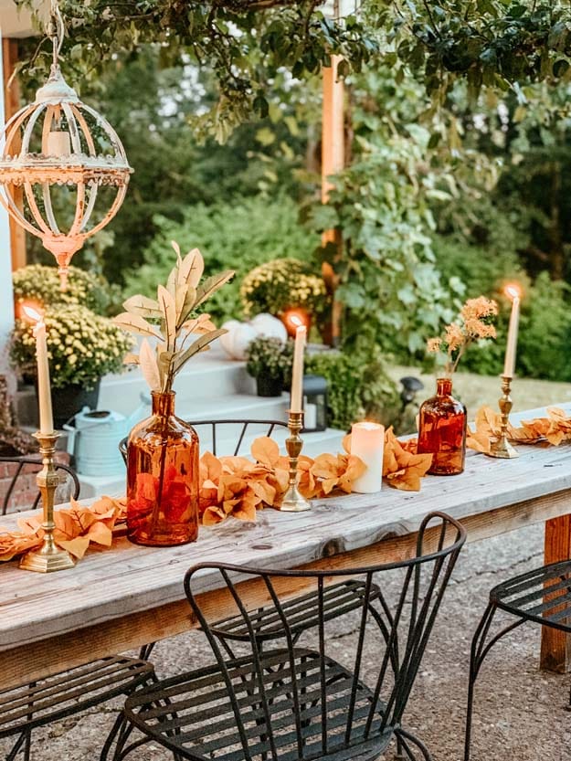Craft A Leafy Centerpiece- hallstrom home
