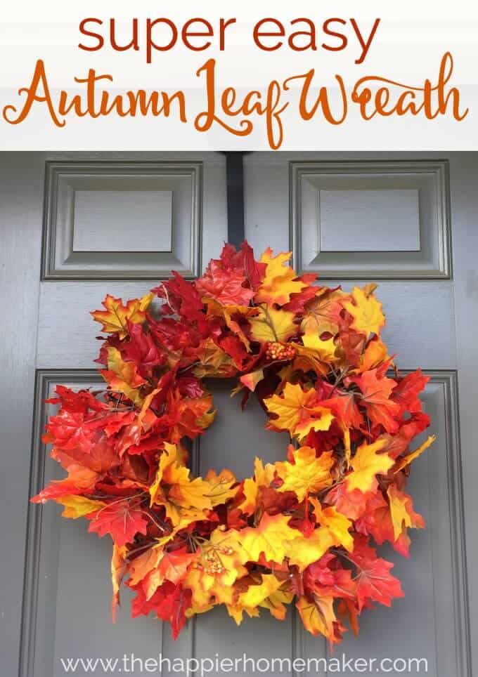 Create an Autumn Wreath- the happier home maker