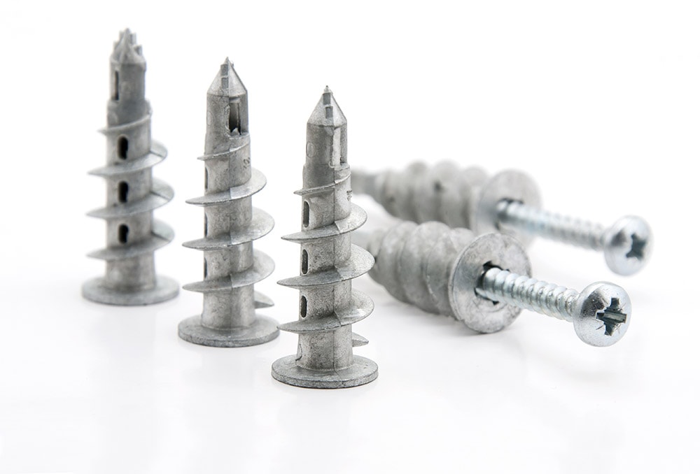 Drywall metal screw anchor
