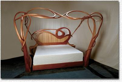 Even the Bed is Part of the Design- art nouveau and deco