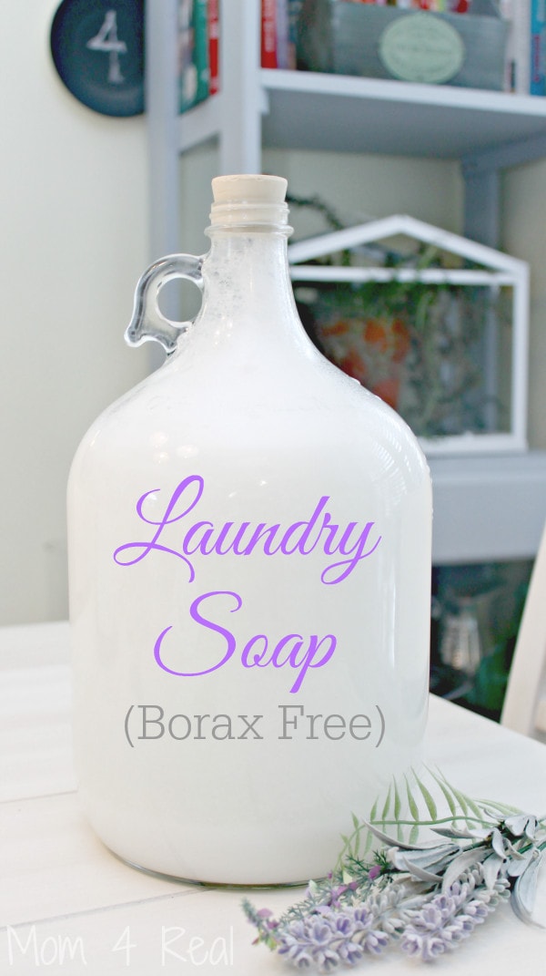 Homemade Liquid Laundry Soap- mom 4 real