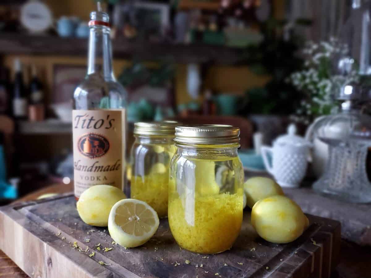 Make Lemon Extract- a farm girl in the making