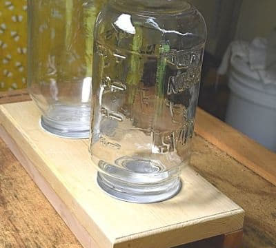 Mason Jar Bee Feeder