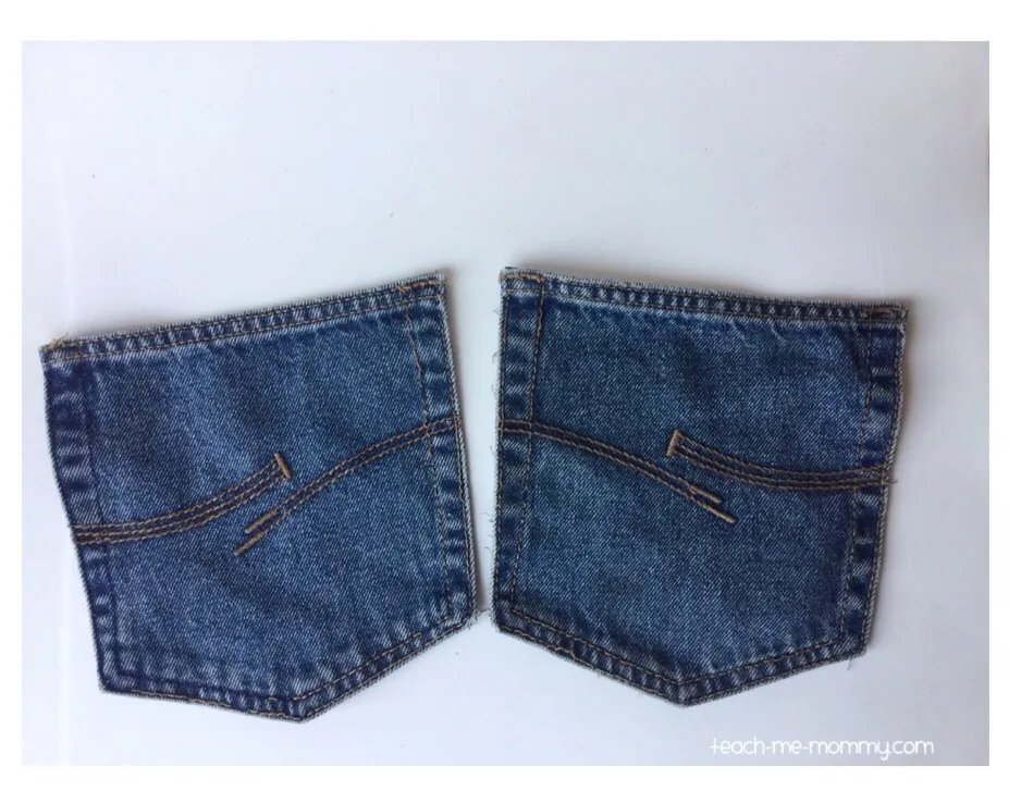 No-Sew Jean Pocket Placeholders by Teach Me Mommy
