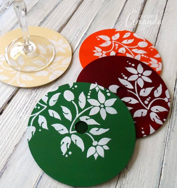 Old CD Coasters by Crafts by Amanda