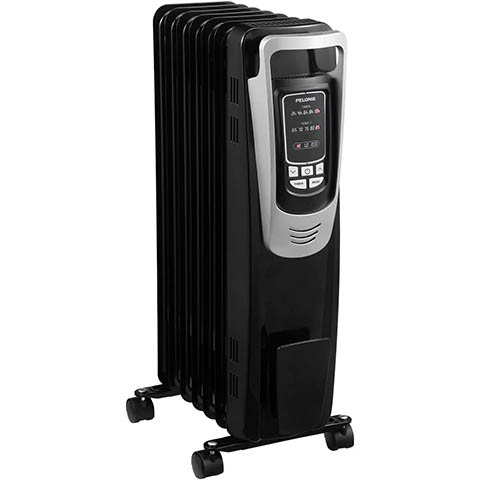 Pelonis Electric 1500W Oil Filled Radiator Heater
