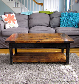Piano Bench to Coffee Table by painted therapy