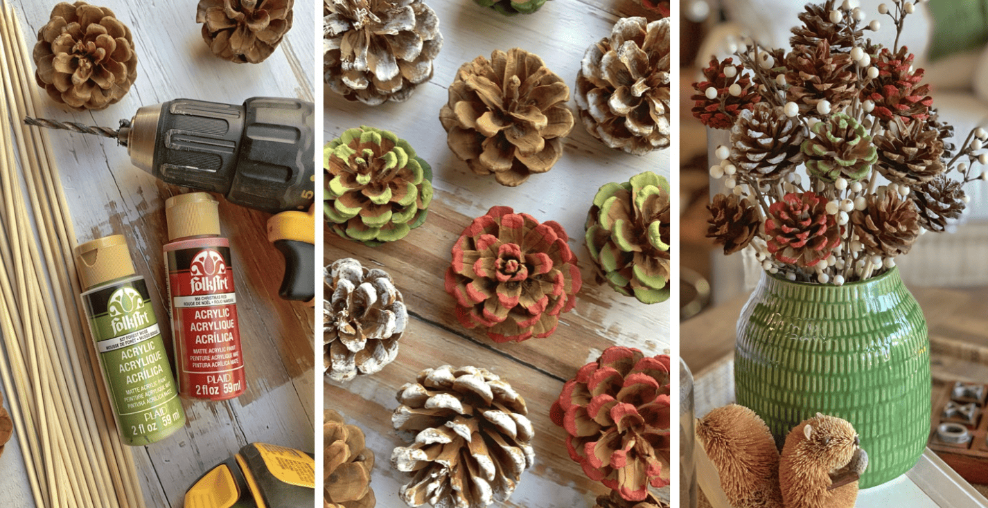 Pine Cone Flowers- instru pix