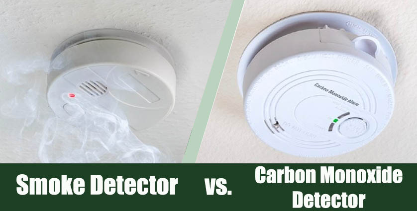 Smoke Detector vs Carbon Monoxide detector