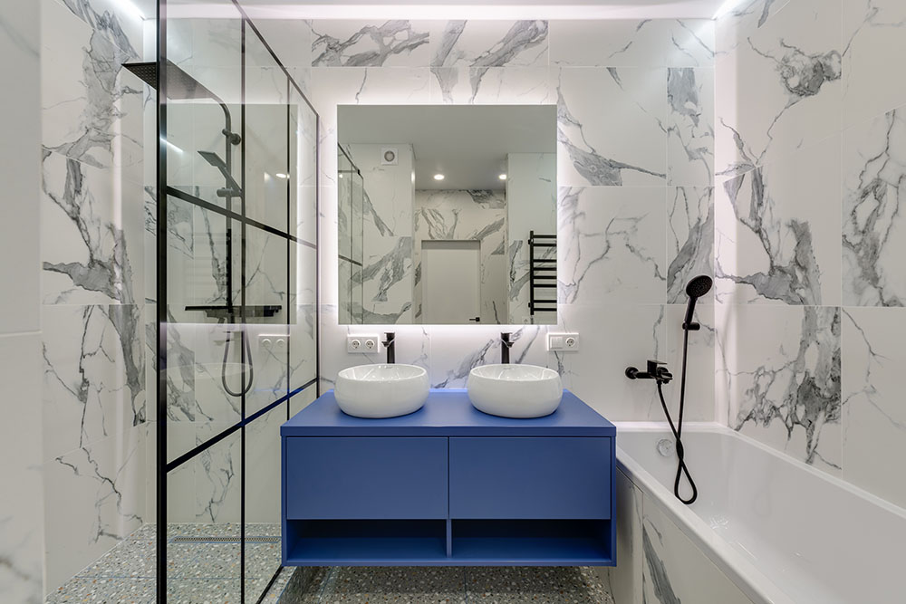 White marble bathroom
