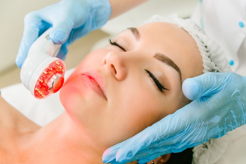 a cosmetic procedure using infrared light