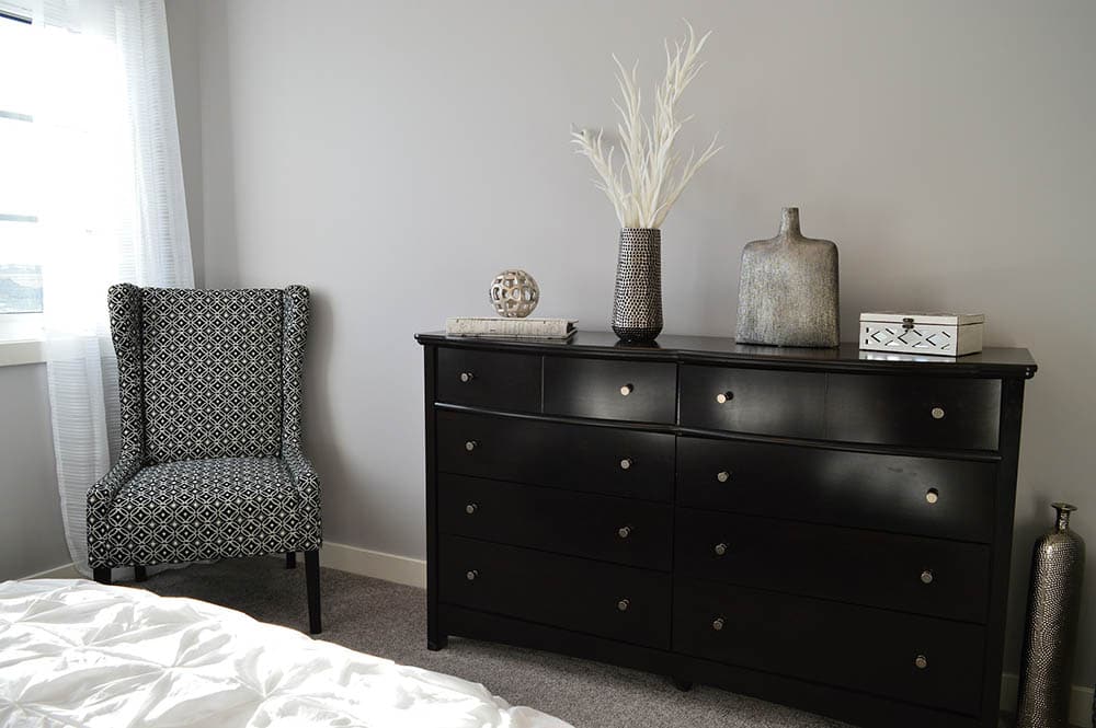 black dresser