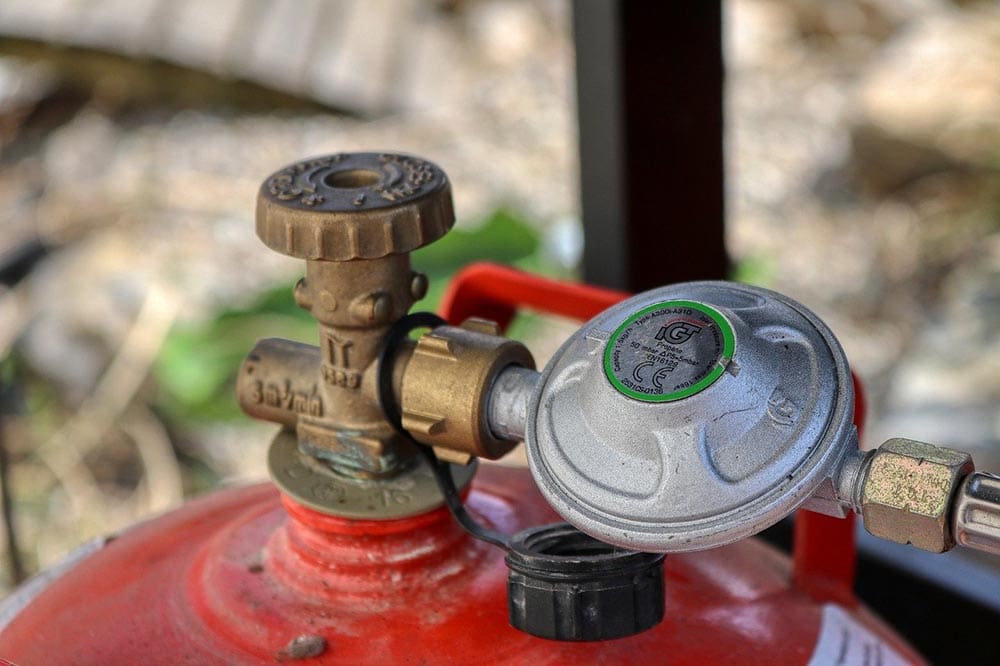close up propane LPG tank