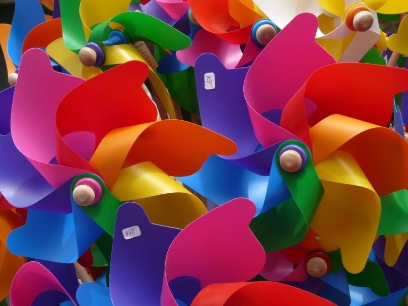 colorful pinwheels