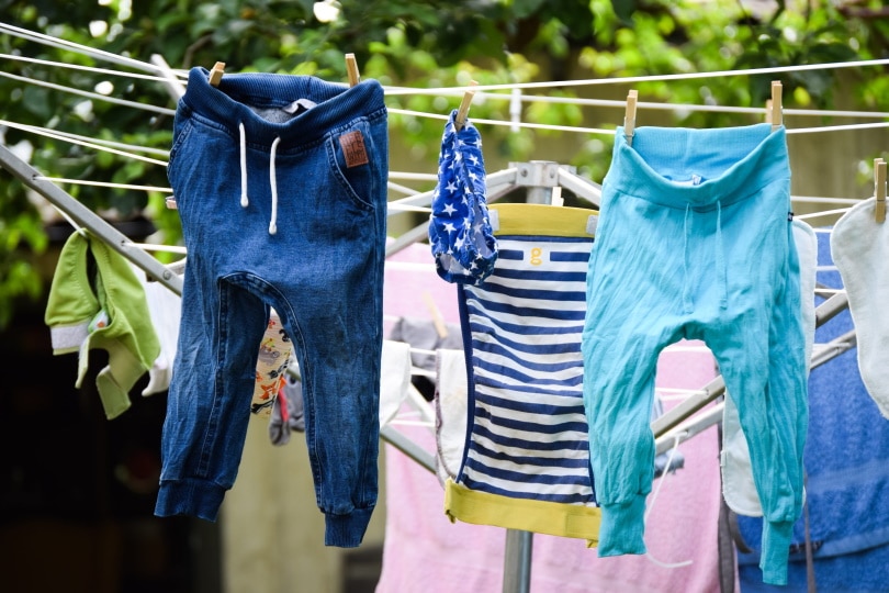 drying clothes outdoor