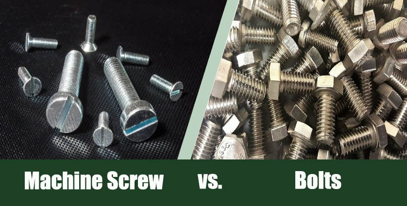 machine screw vs bolts