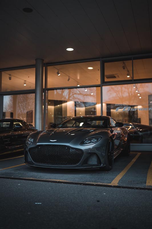 Aston Martin DB11 parked outdoor