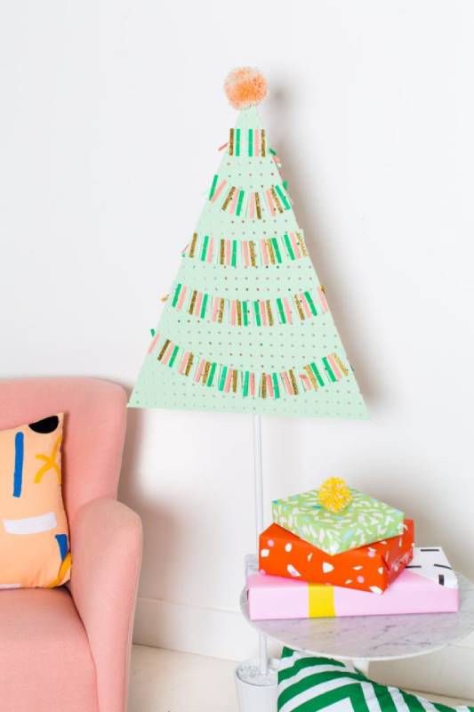 DIY Pegboard Christmas Tree