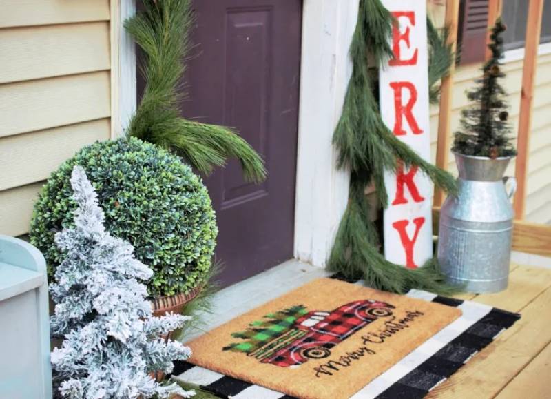 DIY be merry diy christmas wood porch sign