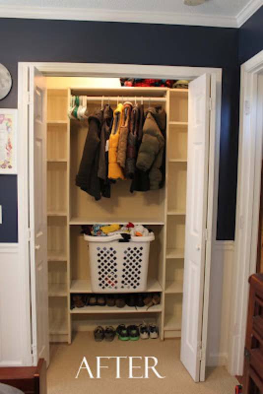 DIY closet system ikea hack