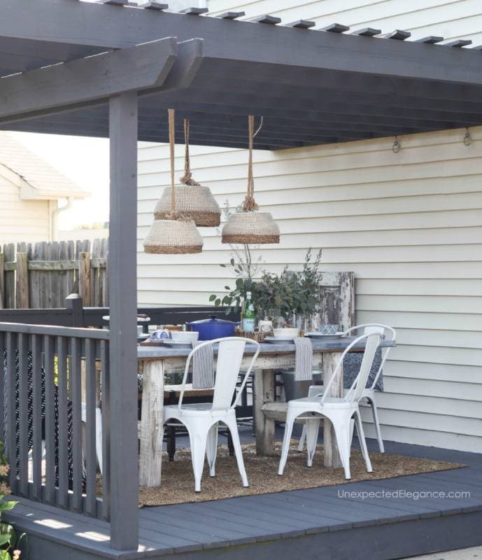 DIY outdoor pendant light