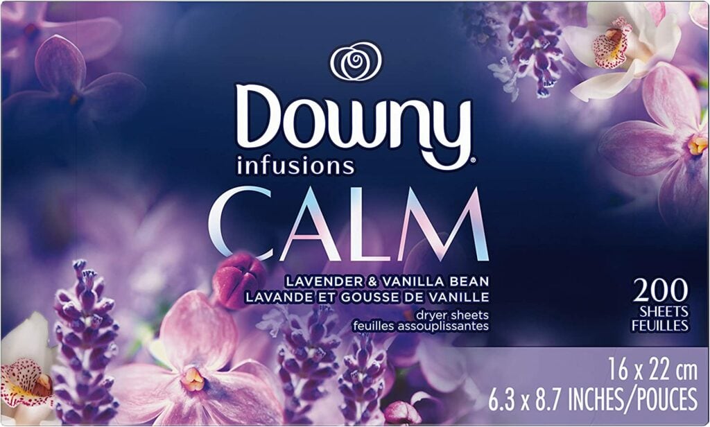 Downy Infusions Dryer Sheets, Calm Scent,
