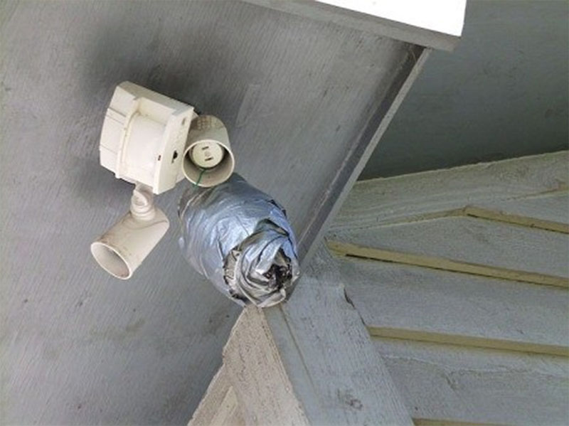 Duct Tape Wasp Nest Decoy