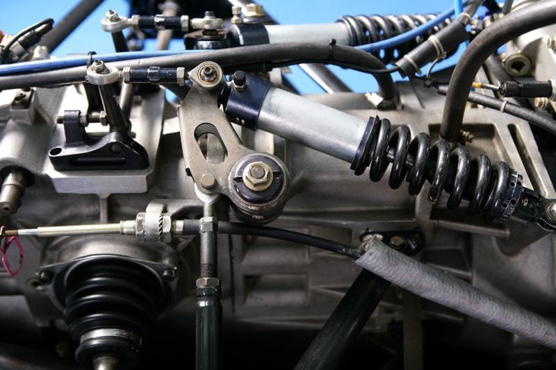 Formula one car (F1) engine detail