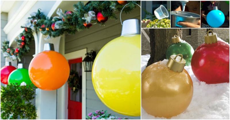 How to Make Your Own Giant Christmas Ornaments
