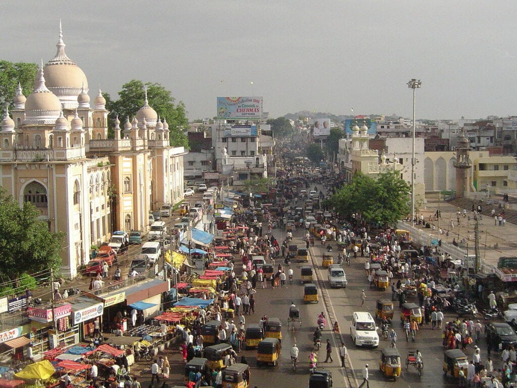 Hyderabad from Char Minar