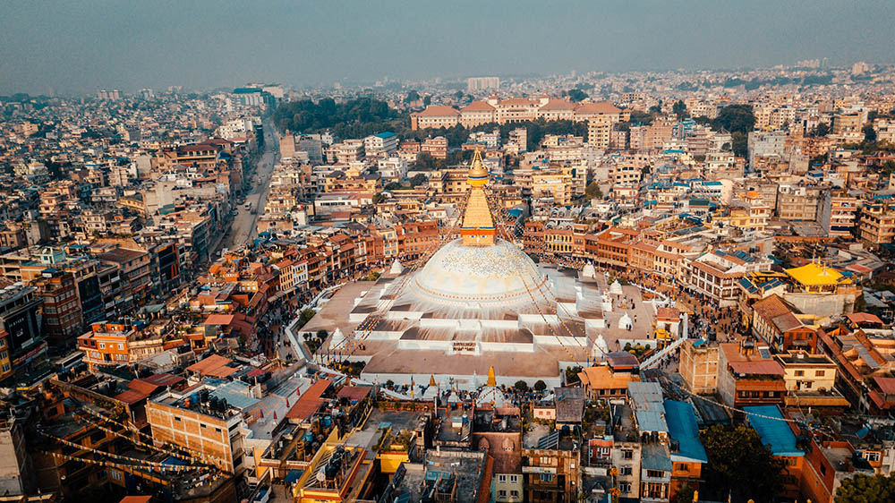 KKathmandu Nepal photo from air Drone