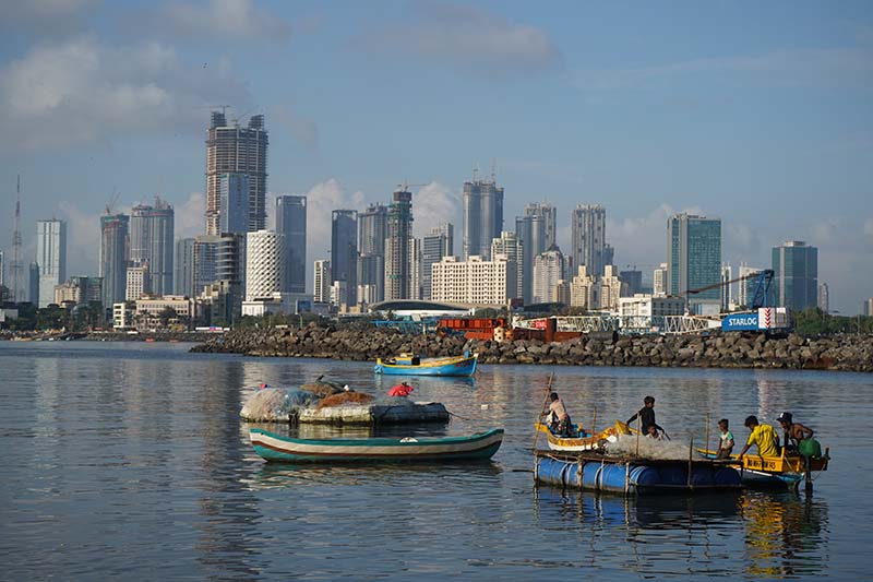 Mumbai City and Fishers in the Sea