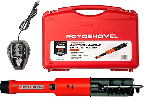 Rotoshovel 22 Inch Electronic Handheld Lithium Ion Battery Powered Digging Shovel