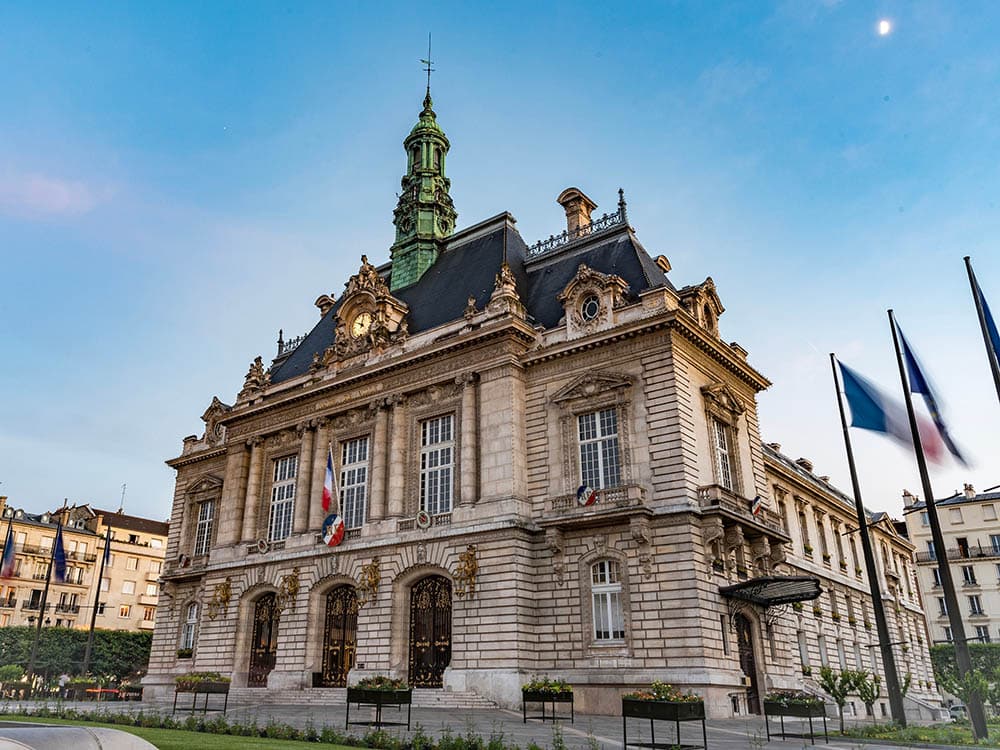 Town hall of Levallois Perret in France