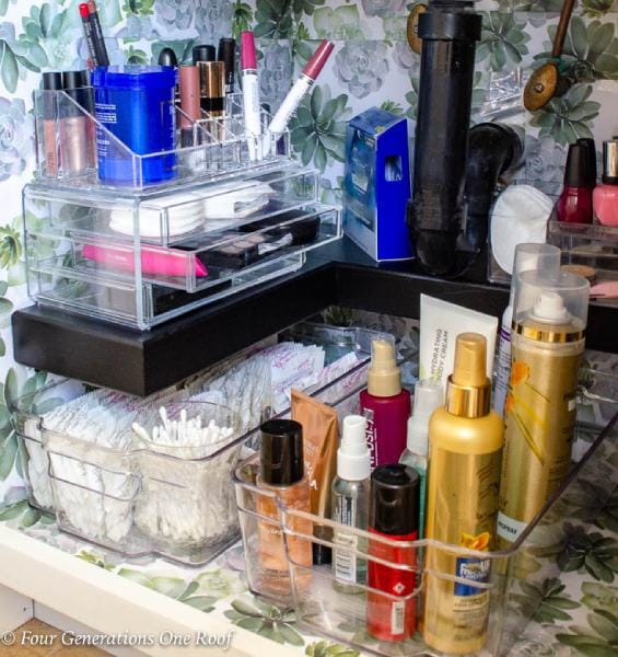 Under The Bathroom Sink Storage Hack