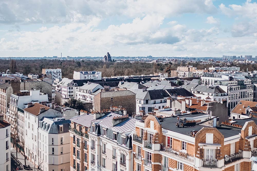 Vincennes France rooftops